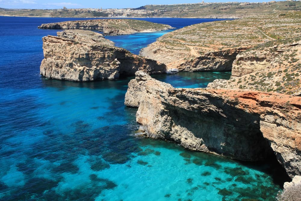 Comino and Cominotto from the boat