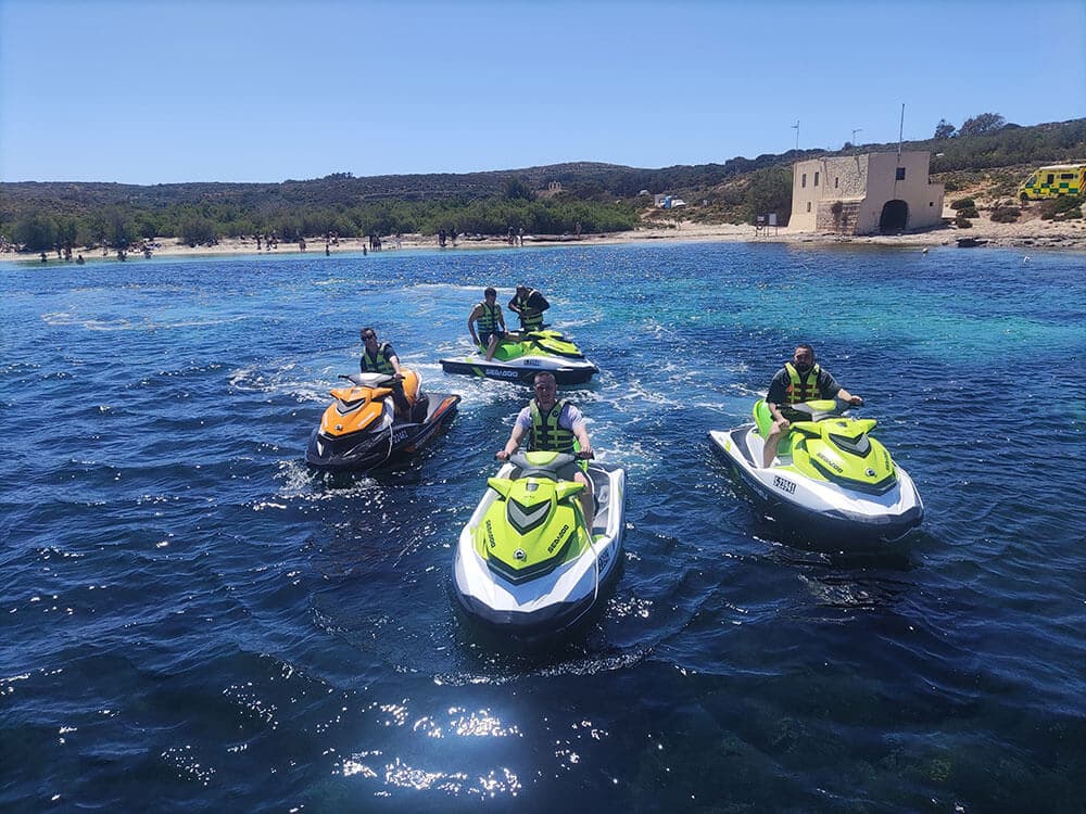Jet ski Comino: the 1-hour safari with Salvu